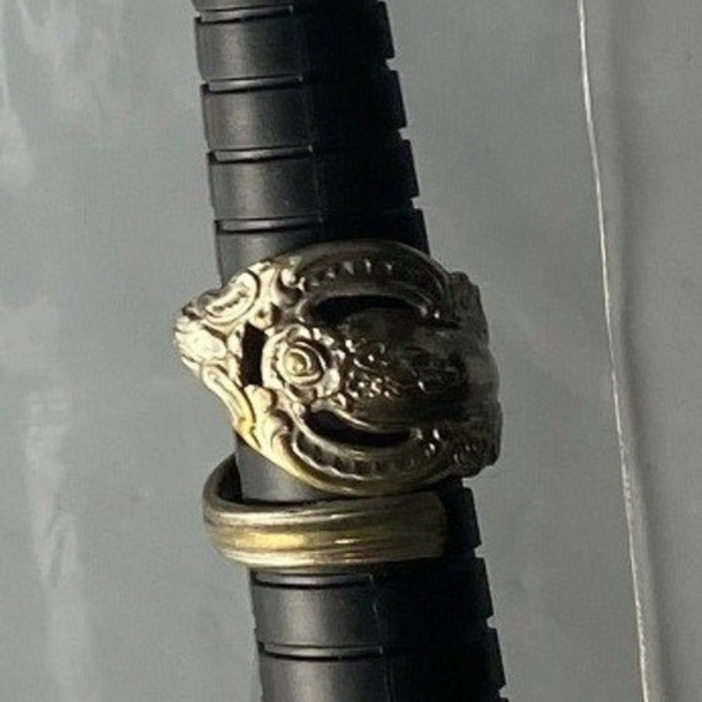 Vintage Mens Ring Lion Head Design Gold‎ Tone Size 6.5
